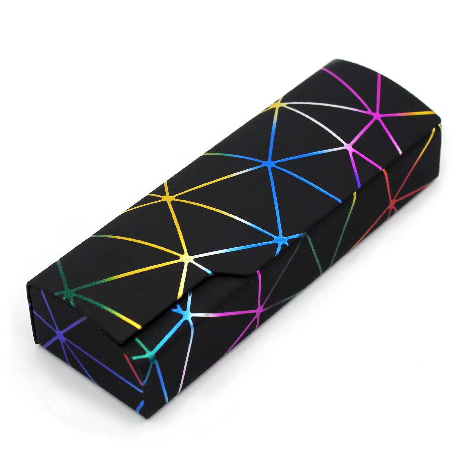 RONHAN lattice dazzling glasses case,Portable protective case for glasses，Fashion glasses rigid cover,unisex
